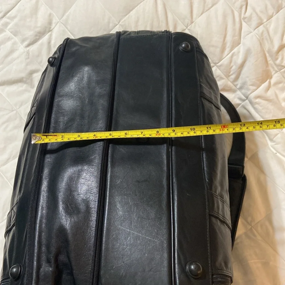 Vintage RARE TUMI Alpha Leather Duffle Bag Expandable XL Weekender Classic